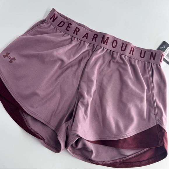 New Under Armour purple and burgundy shorts. Size small - Picture 5 of 7